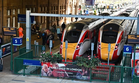 LNER trains at Waverley Station