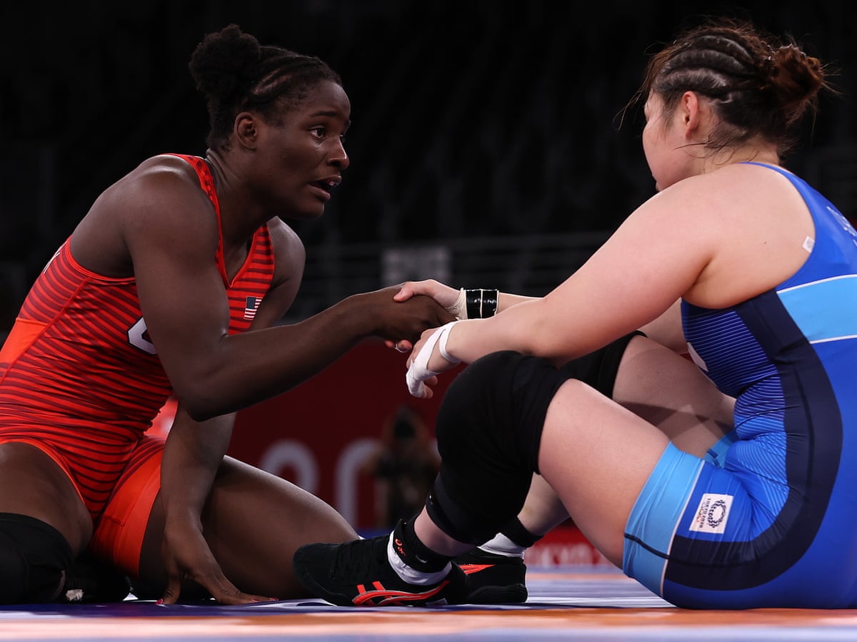 Is Us Wrestler Tamyra Mensah Stock The Most Upbeat Athlete At Tokyo 2020 Tokyo Olympic Games 2020 The Guardian Team Usa World Cup Wrestling 2022