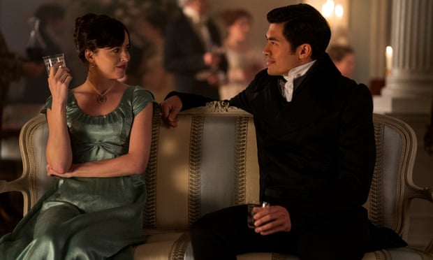 Austen power ... Dakota Johnson and Henry Golding in Persuasion.