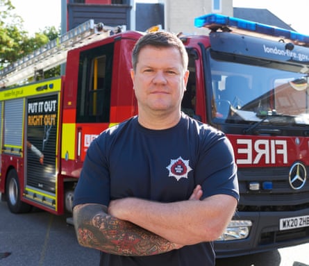 Darrell George a 25 year veteran of the London fire brigade.
