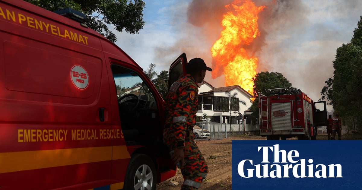 A gas pipeline fire and a protest in Brazil: photos of the day Tuesday