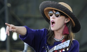 Feist performing on Sasquatch music festival in Washington state, US, 2012.