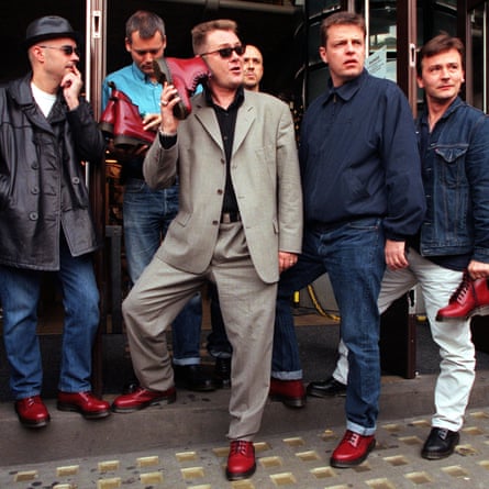 Pop group Madness launching limited edition 1460 boot in 1999.