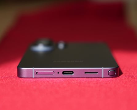 The USB-C port of a Samsung Galaxy S26 Ultra