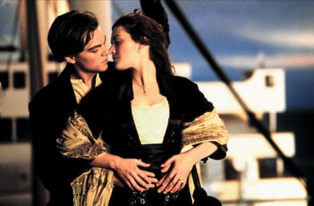 Winslet and DiCaprio in Titanic