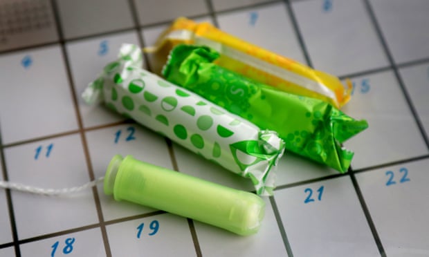 A selection of tampons in colourful wrappers