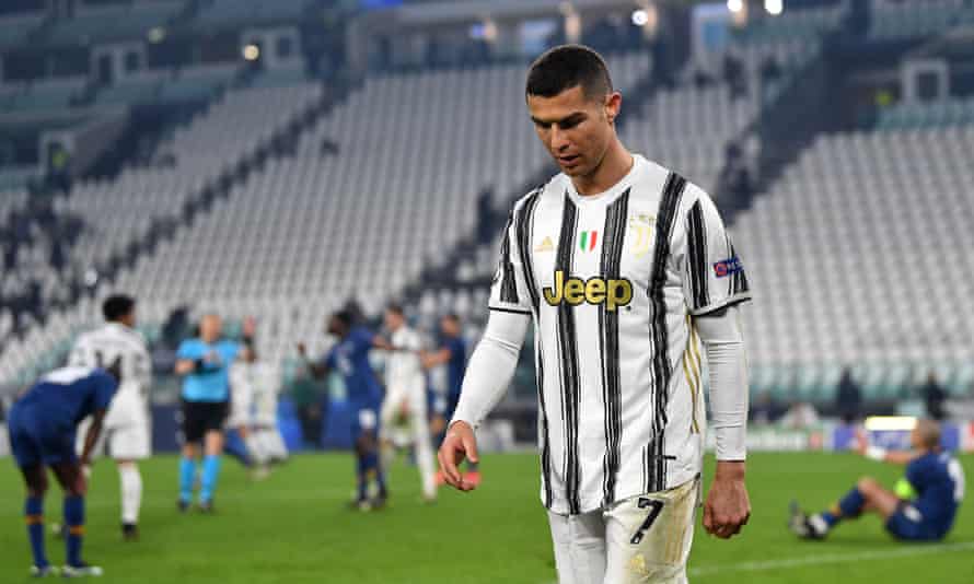 Cristiano Ronaldo was at fault for Porto’s winner, the ball going through his legs before sneaking in at the near post.