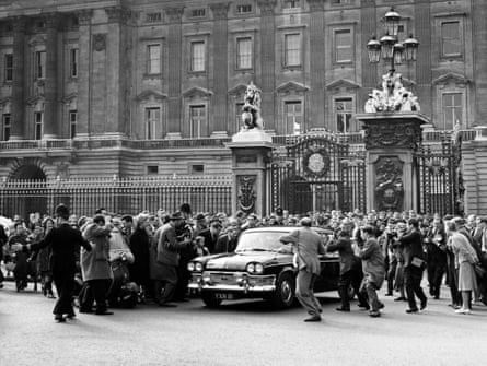 Alec Douglas-Home leaves Buckingham Palace in 1963, having met the Queen, who had asked him to form a new government following the resignation of Harold Macmillan