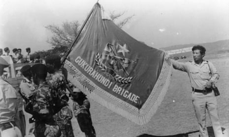 An undated image of Fifth Brigade members in Zimbabwe