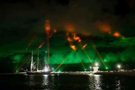 Lights illuminating King George Sound