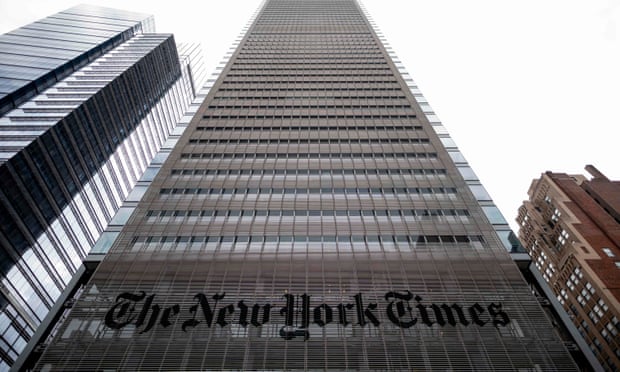 The New York Times building in New York City.