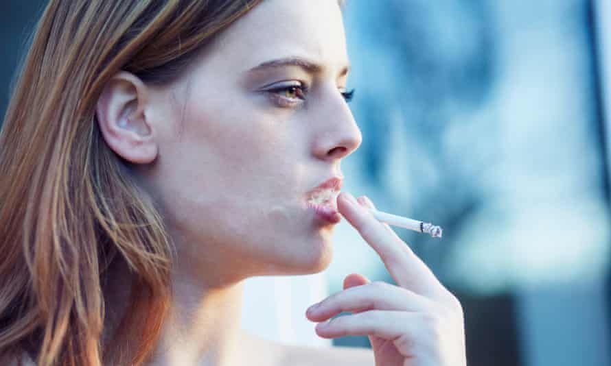 A woman who smokes