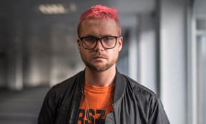 Headshot of whistleblower Christopher Wylie of Cambridge Analytica