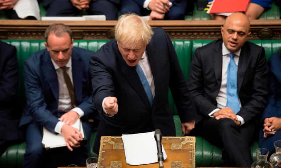 Boris Johnson speaking for the first time in the Commons as prime minister.