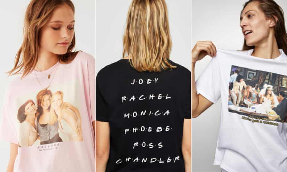 Friends-inspired fashion from, by (from left) Urban Outfitters, Mango and Zara. A new generation of Friends-watchers are seeking out fanwear to express admiration for a series first broadcast when many of them hadn’t been born.