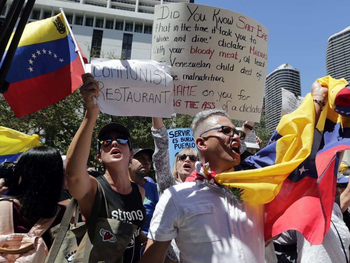 A Bit Rich Flamboyant Turkish Chef Salt Bae Endures Maduro Video