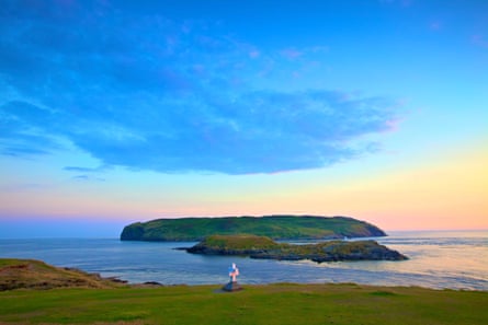 Offshore island in beautiful light