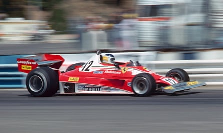 Carlos Reutemann driving for Ferrari at the Long Beach Grand Prix, 1977.