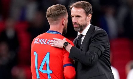 Jordan Henderson and Gareth Southgate