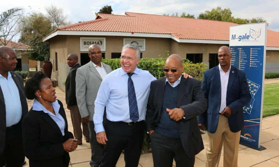 Former president Jacob Zuma with Bosasa CEO Gavin Watson