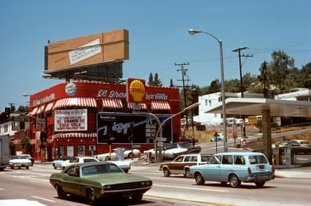 Sunset Strip à Hollywood au milieu des années 70