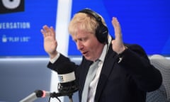 Boris Johnson in the LBC studio