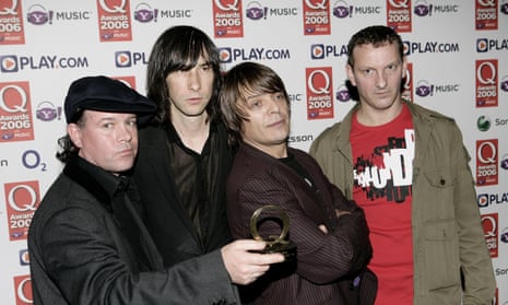 ‘Preternaturally talented’ … Martin Duffy, left, pictured with Primal Scream.