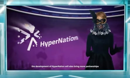 ‘Miss N’, an ‘official ambassador’ for HyperNation at the online launch.