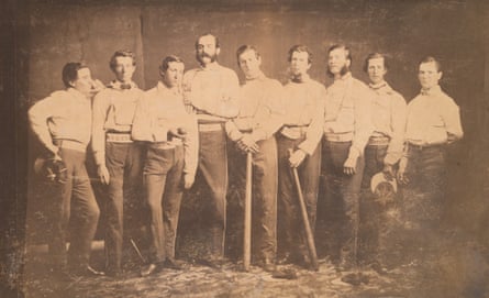 James Creighton (third left) with the 1860 Brooklyn Excelsiors.
