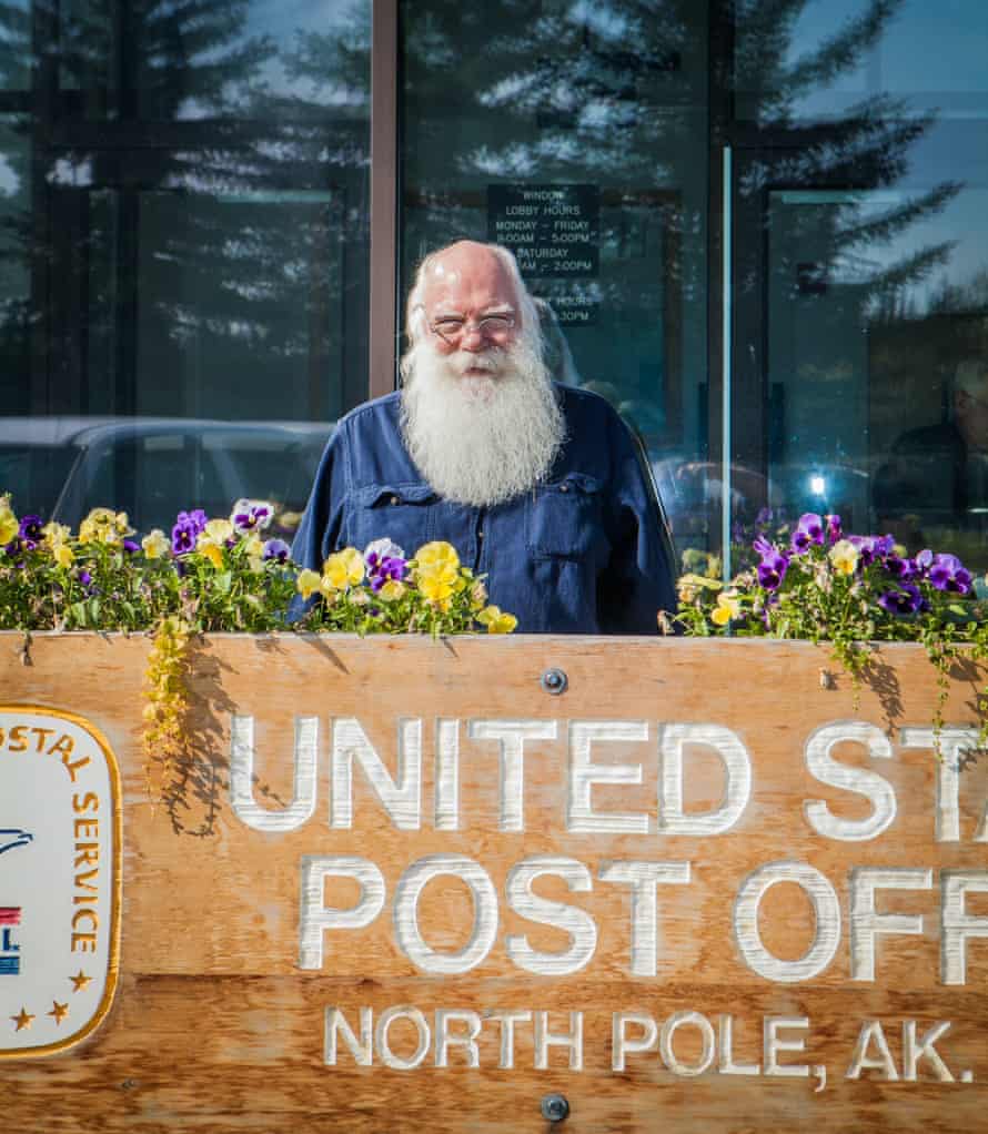 Santa Claus, predictably, lives in North Pole, Alaska – a town of about 2,000.