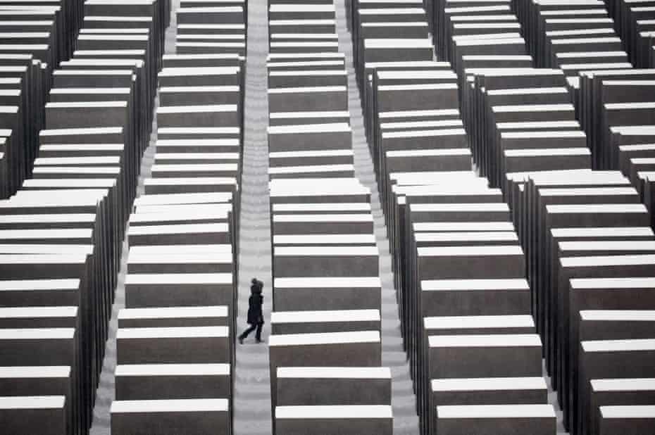 The Holocaust memorial in Berlin. Noting the role corporations played with past authoritarian regimes, Crawford invoked the example of IBM’s role in enabling Nazi Germany track Jews during the Holocaust.