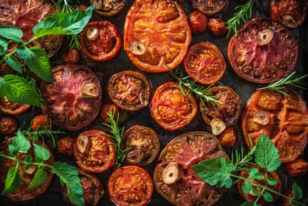 The longer the tomatoes are left in the oven, the less the moisture and the longer the shelf life.