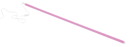 A pink neon tube light 
