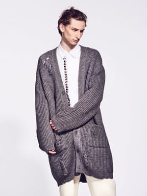 Cardigan £1,250, shirt £380, and trousers £850, all j-w-anderson.com