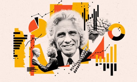 collage for long read profile of steven pinker