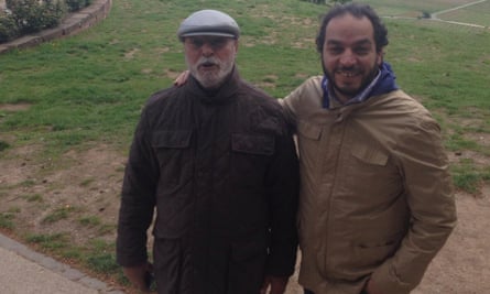 Ali Dabaiba, left, with his son Osama.