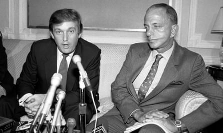 Donald Trump with Roy Cohn in 1984.