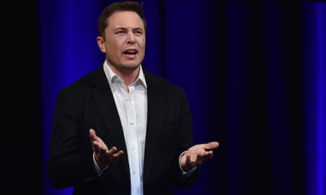 Elon Musk speaks at the International Astronautical Congress in Adelaide on 28 September 2017.
