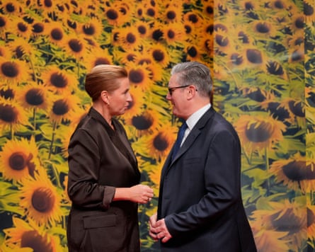 Mette Frederiksen and Keir Starmer at the European Political Community summit, Copenhagen, 2 October 2025.