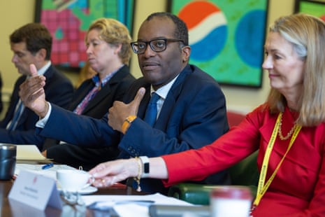 The Chancellor Kwasi Kwarteng meets representatives of the Financial Services industry at the Treasury