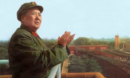Mao Zedong reviews the army of the Great Proletarian Cultural Revolution in 1967.