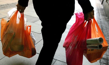 In Wales consumers are now charged a minimum of 5p per plastic bag. 