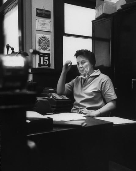 Harper Lee in her father’s law office in 1961.