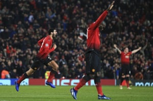 Marion Fellie, left, celebrates after the initial goal.