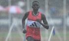 Peter Bol ploughs through rain as weather causes havoc at Stawell Gift