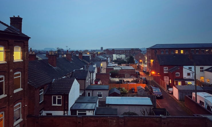 Country diary: Watching bats until it’s too dark to see A view over Stafford from the old shoe factory.Photograph: Josie George