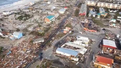 Hurricane Michael: footage shows devastation in Florida's Mexico Beach – video 
