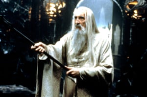 Lee as Saruman in Lord of the Rings: Fellowship of the Ring