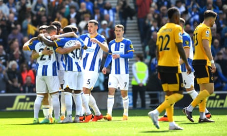 Brighton hit six against sorry Wolves. 