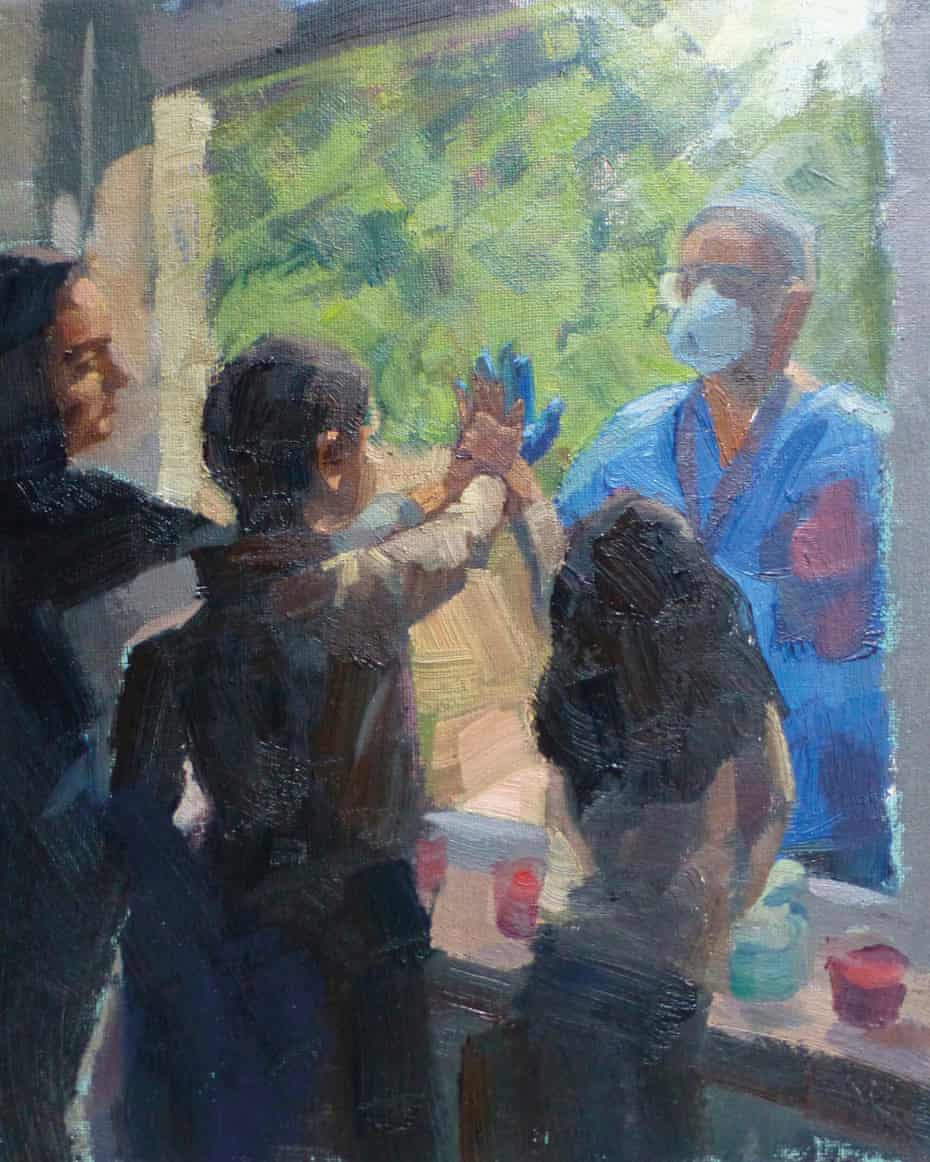 Seeing The Painting Helped Me Heal The Nhs Workers Captured On Canvas Coronavirus The Guardian